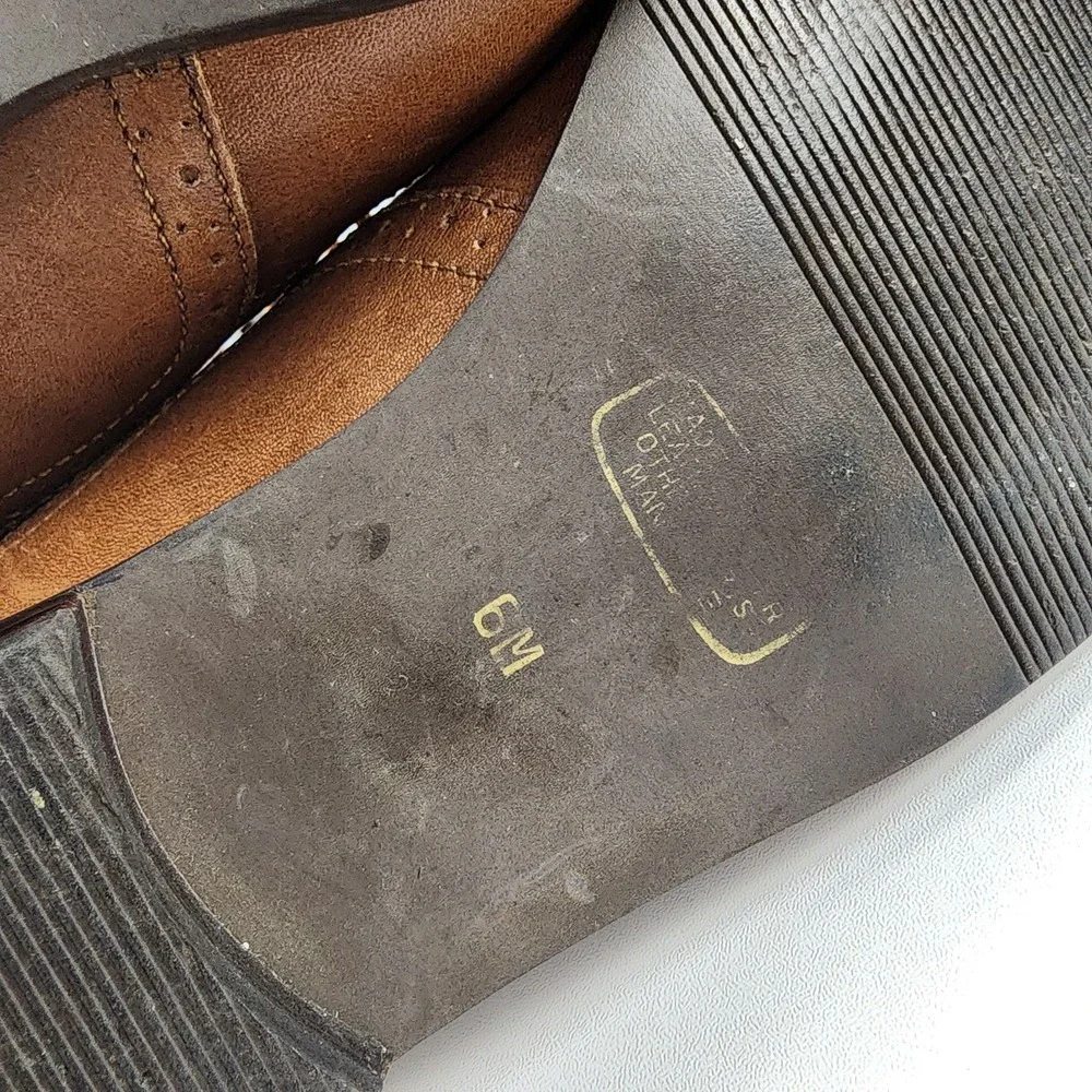 Vintage Buskens Loafers Leather Womens Brown‎ Size 6